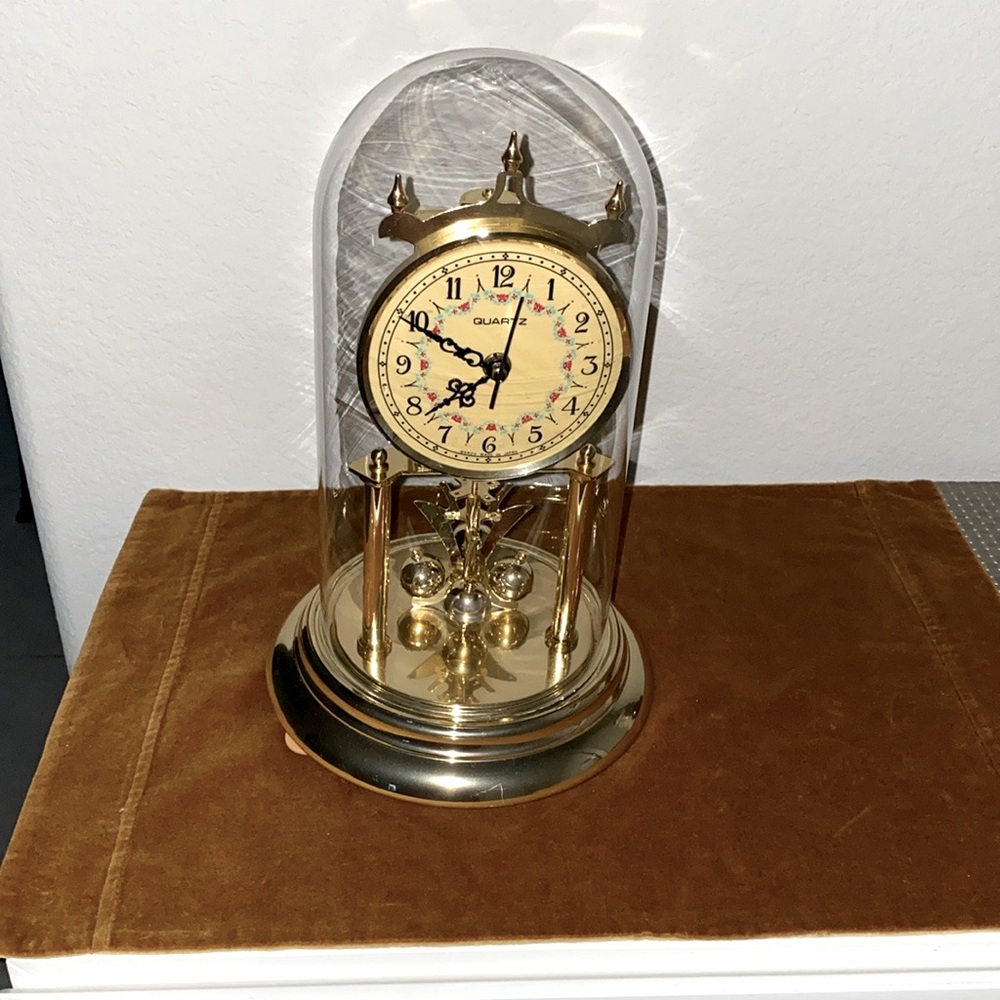 QUARTZ‎ ANNIVERSARY WINDING CLOCK GERMANY VINTAGE